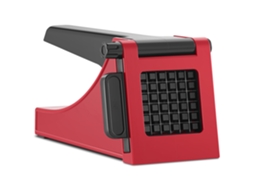 Cortador De Batatas Manual - Vermelho E Preto, Design Robusto, Para Cortar Batatas Fritas E Frutos Secos
