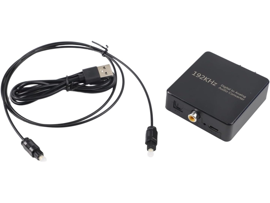 Conversor De Áudio Coaxial Spdif Para Rca, Extração De Áudio