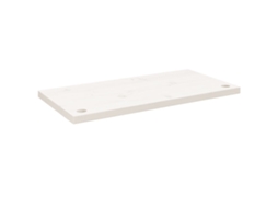 Desk Top, Desk Tops Vidaxl Branco Madeira De Pinho (80 X 40 X 2.5 Cm)