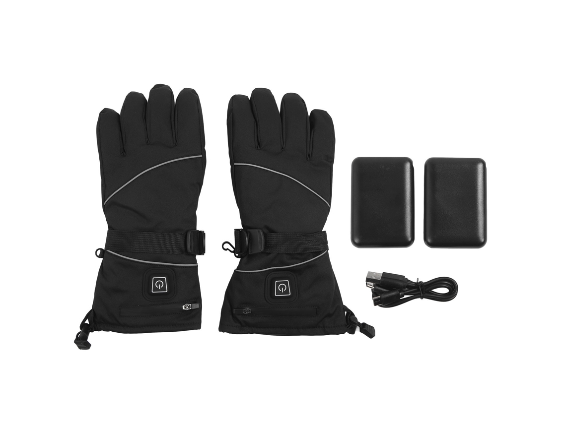 Rebe-luvas Aquecidas Usb Para Homem E Mulher 3 Níveis Ajustáveis Para Escalada, Caminhada, Ciclismo, Inverno, Preto