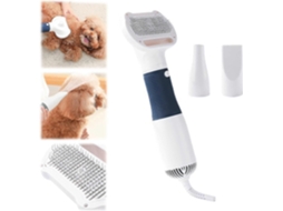 Secador de Pelos para Cães 3 em 1 com Escova Autolimpante e 2 Tipos de Jato. TAISHENGDA