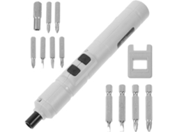 Mini Chave De Fenda Elétrica Recarregável 1100mah, Pacote Com 10