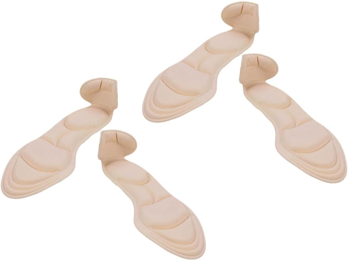 2 Pares De Protetores Calcanhar Antiderrapantes, Com Espuma Respirável 5d Acolchoada, Absorvem O Suor E Impacto Para