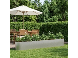 Vidaxl Cama De Jardim Elevada Aço Inoxidável 280 X 40 X 40 Cm