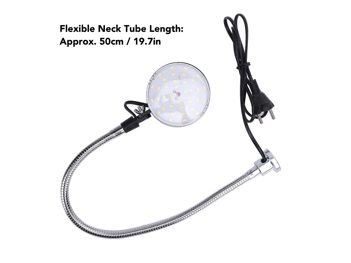 Luz De Máquina Led 15w Com Braço Flexível E Base Magnética