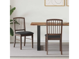 Vidaxl Cadeiras De Jantar 2 Pcs Marrom Claro 50 X 52,5 X 91 Cm