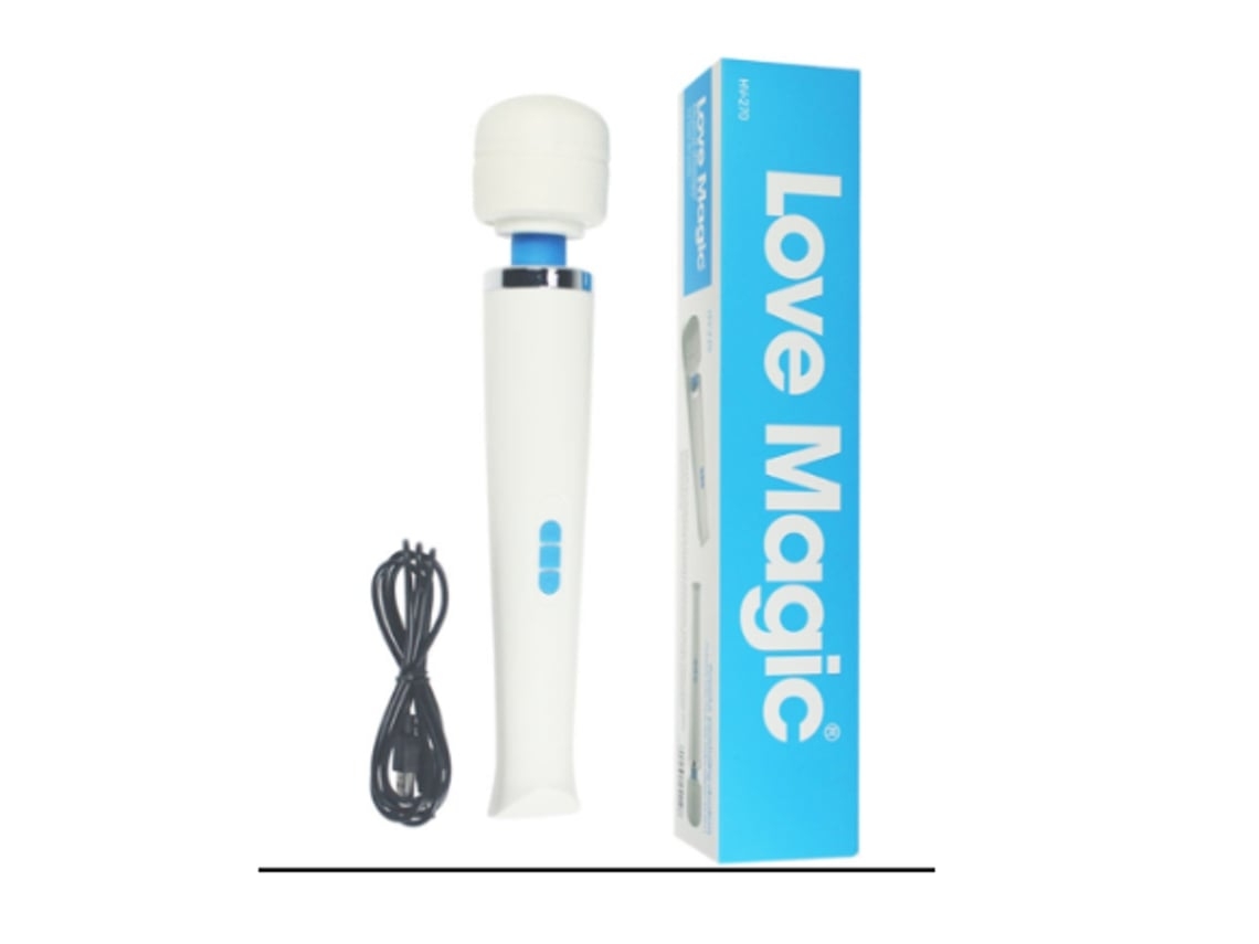 Vibrador Varinha Massageadora Para Corpo Dolorido 20 Padrões De Vibração Branco Ushion