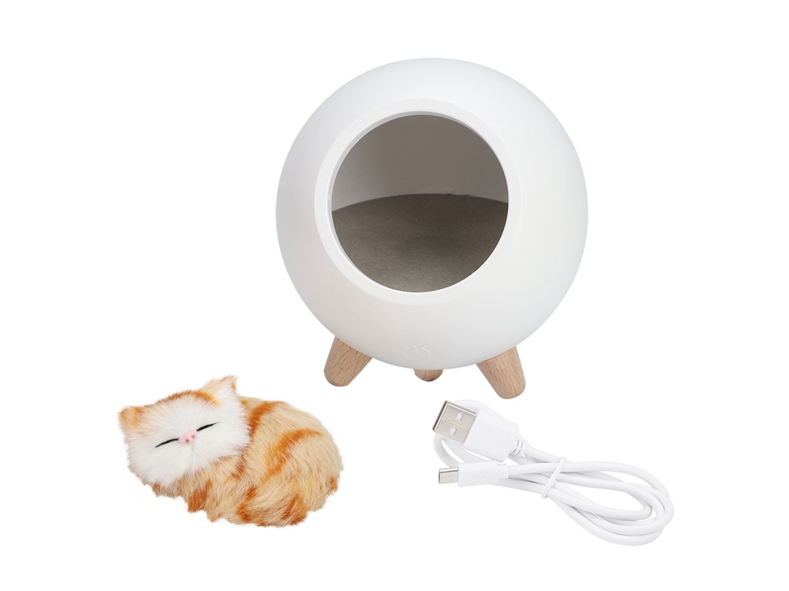 2026 lâmpada de Noite Led Gatinho Casa Mascota Luzes de Quarto Lâmpada de Ambiente Branca