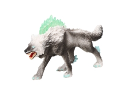 Primerox brinquedo de Modelo de Lobo da Neve Figura Animal Realista Brincadeira Infantil