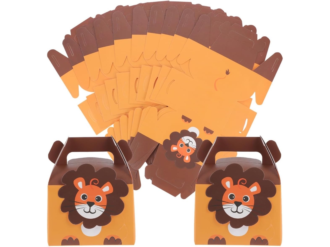 Doitool Caixas De Papel Para Doces Fáceis Montar Com Alças, 12-modelos Adoráveis De Animais, Pacote Com 12-unidades Para