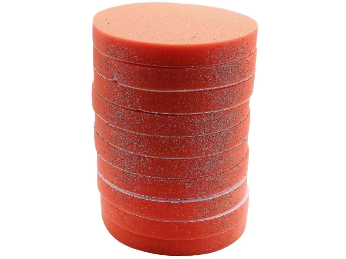 Polimento Automotivo - Kit 7 Polegadas 10 Boinas Esponja Laranja