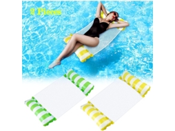 Nova Line hammock Inflável para Piscina Adulto 2pcs, 4 em 1 Flutuador Multipropósito Plegável