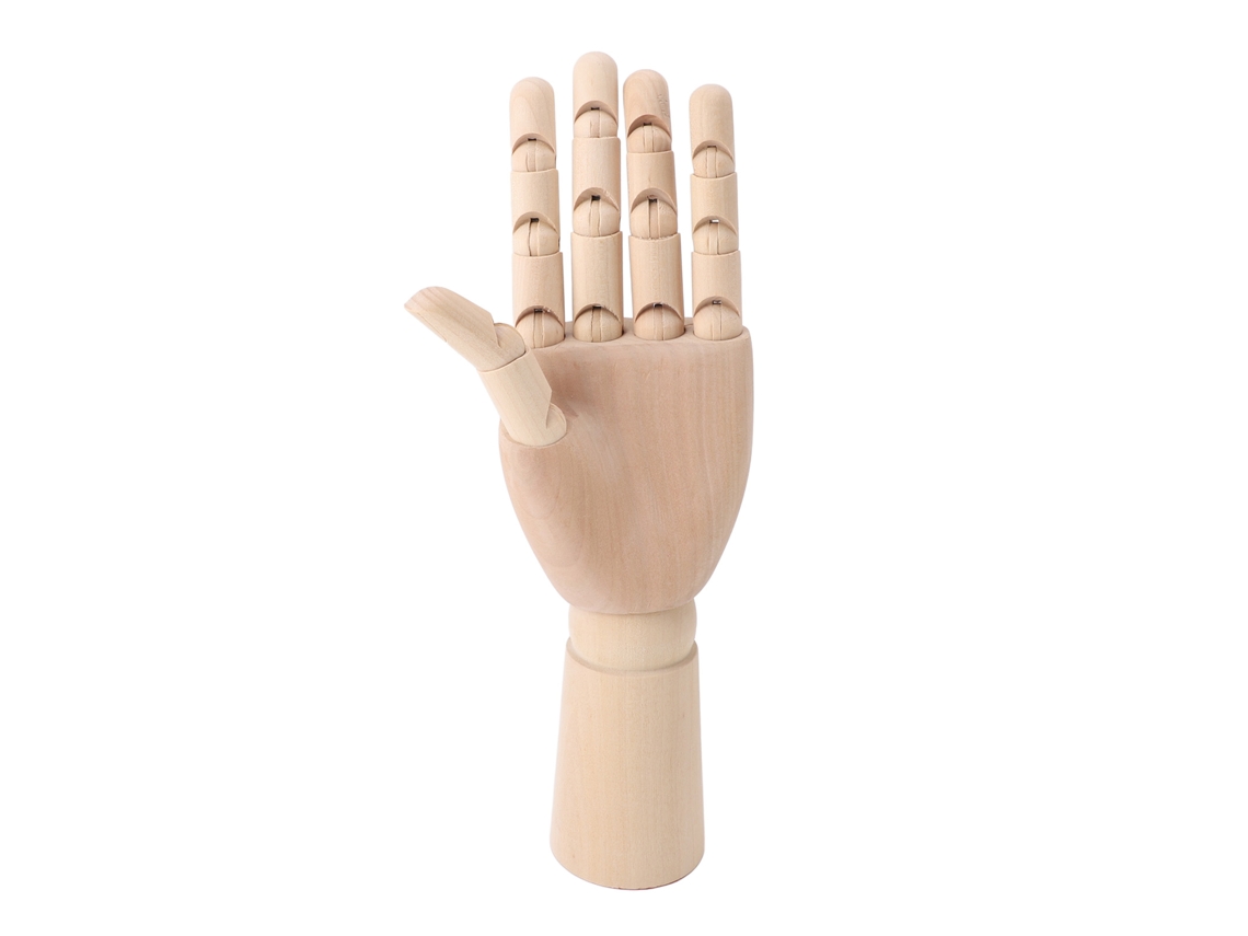 Modelo Articulado Mão Esquerda Masculina Para Desenho