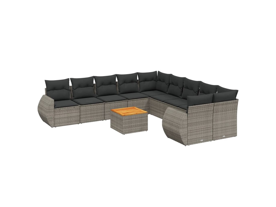 Garden Sofa Set, Garden Sofa Sets Vidaxl Cinzeto Rattan / Vime (n/a)