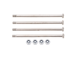 Kit De Parafusos E Porcas M3 Inox Prata Para Reparo De Carros Rc Wltoys 104001 104002 104072 Acessórios