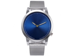 Reloj De Pulsera Analógico Casual Simple Para Mujer Y Hombre Con Movimiento De Cuarzo Azul