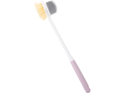 Lurelia Escova De Silicone Para Banho De Cuidado Corporal, Silicone Macio, Cabo Longo E Dupla Face, Uso Diário