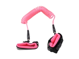 Primerox coleira de Pulso Anti Perda para Bebê 2.5m com Trava de Chave Segura Rosa