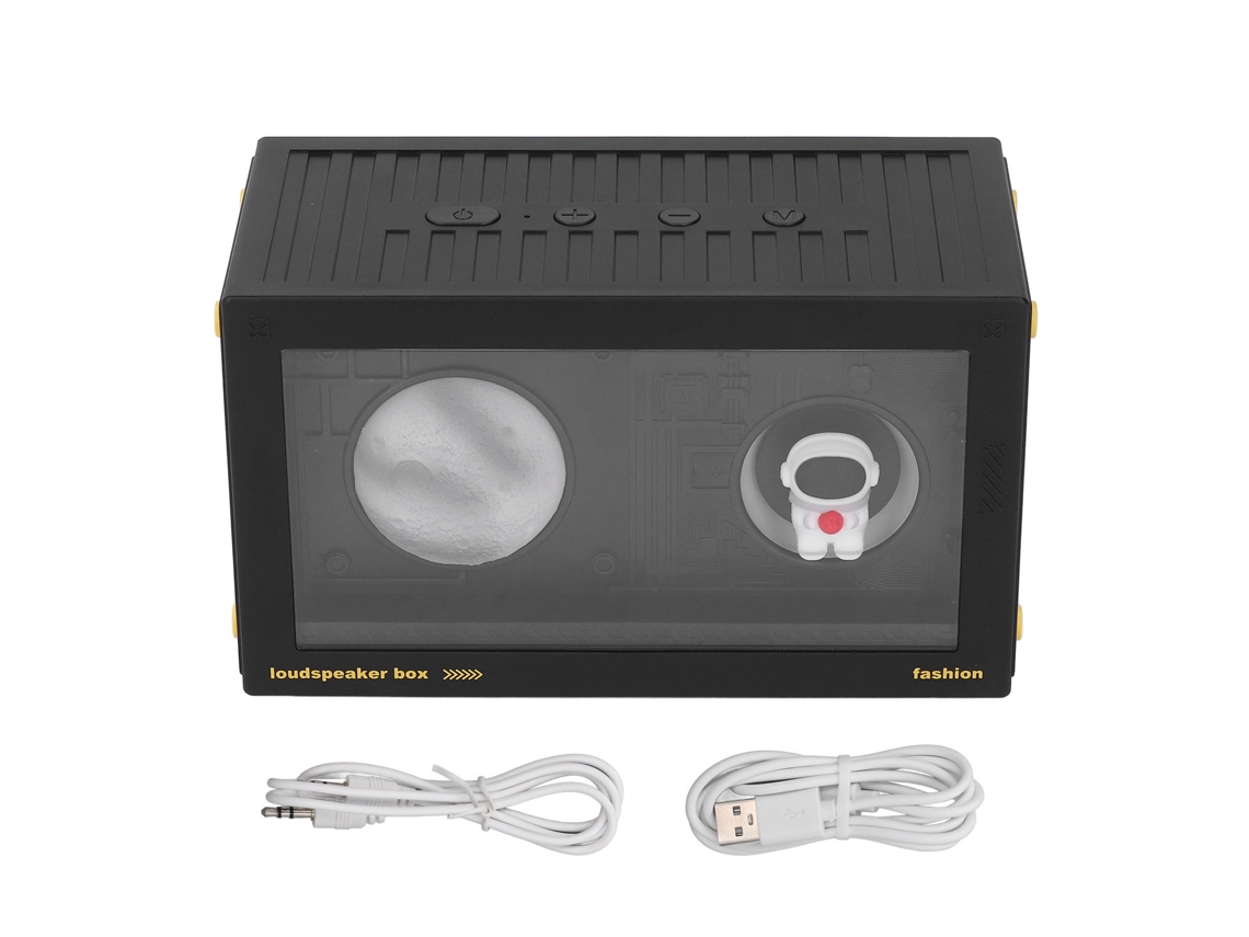 Caixa de Som Bluetooth com Luz Noturna e Som Surround EOOCOO
