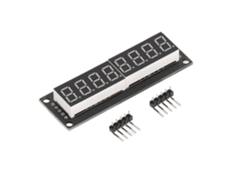 Módulo de Display Digital Led 8 Dígitos 7 Segmentos Vermelho com 74hc595