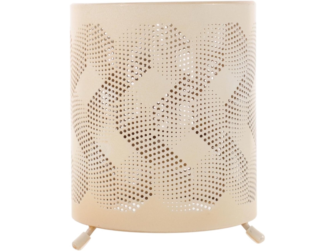 Luminária Decorativa Retrô - Luz Natural Vazada Para Uma Iluminação Ambiente E Confortável Na Mesa.