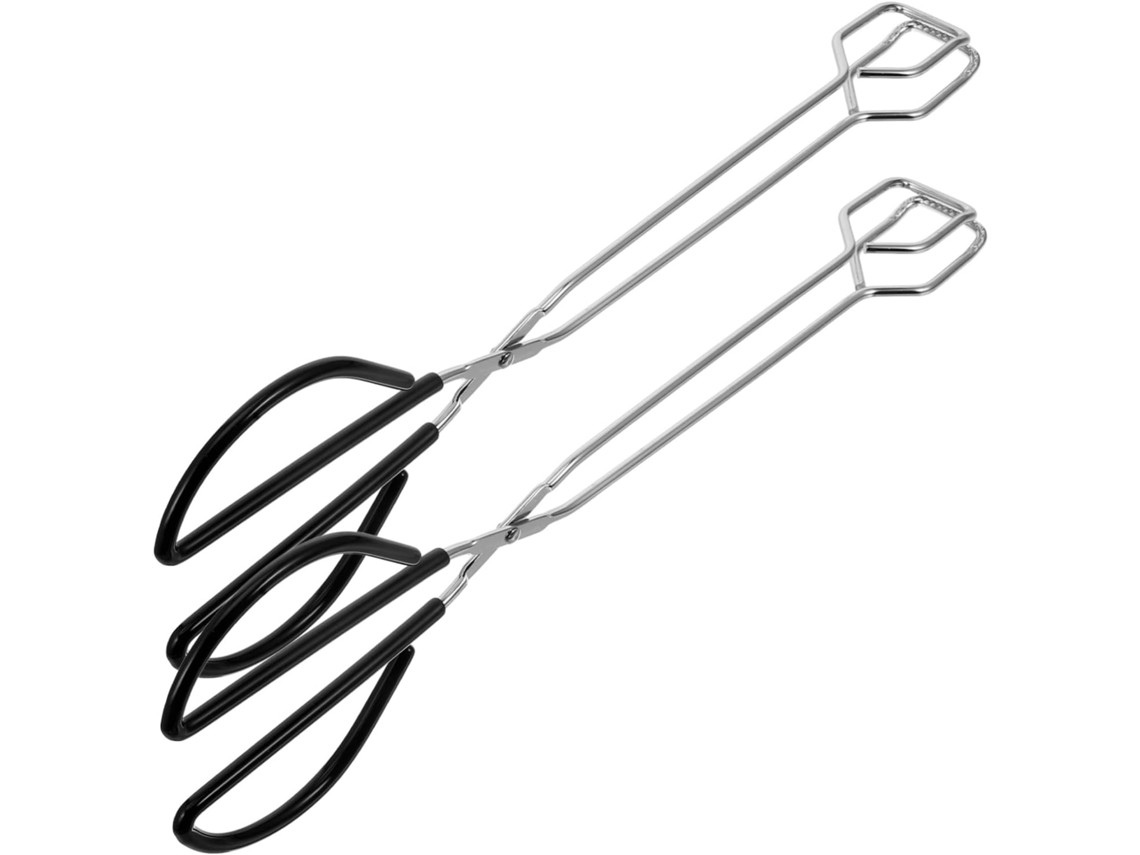 Conjunto De 2 Pinças Aço Inoxidável Para Churrasco, Versáteis Para Servir Doces E Outros Petiscos Em Festas