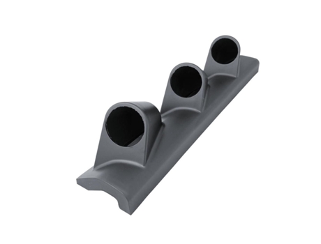 Suporte Triplo Manómetros 52mm Pilar A Plástico Preto Simoni Racing