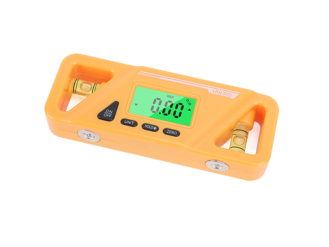 Medidor Digital De Ângulo Com Tela Lcd Retroiluminada E Pega Magnética