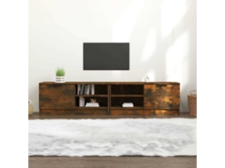 Vidaxl Móveis De Tv 2 Pcs 80x35x36,5 Cm Madeira Proc. Carvalho Fumado