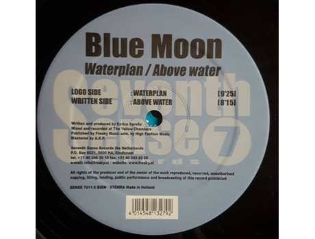 Vinil Waterplan / Above Water Seventh Sense Records