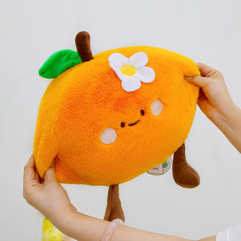 Almofada Decorativa para Sofá da Série Frutas para Adultos MDUG (laranja, 30 Cm)