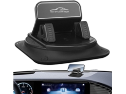Suporte giratório adesivo para celular no painel do carro.