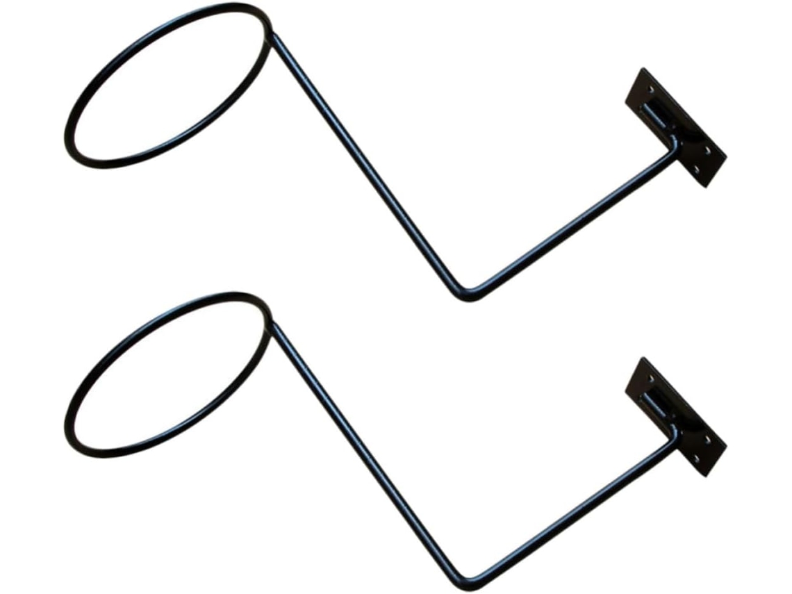 Suporte De Parede Para Capacete Bicicleta Abaodam Em Ferro Preto 2 Unidades, Suporte Multifuncional Para Capacete Quarto