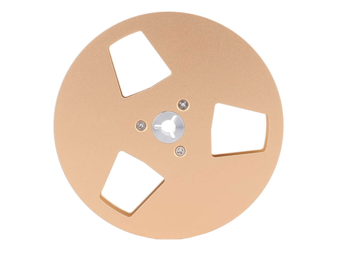 Mali Audio Carretel de Alumínio 5 Polegadas 3 Buracos para Gravadoras Reel To Reel Dourado