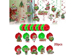 Enfeites De Natal Grinch, Feliz Natal, Para Árvore De Natal, Pingente Espiral Para Pendurar Em Casa, Decoração Para Festa, Guirlan-aquaforge