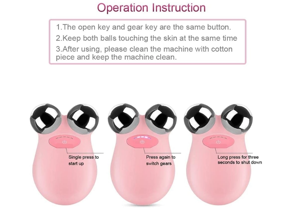 Dispositivo Elétrico Para Remoção De Rugas Faciais Rosto Elevador 3d Em Forma De Y Massageador Elétrico Para Apertar Rosa*