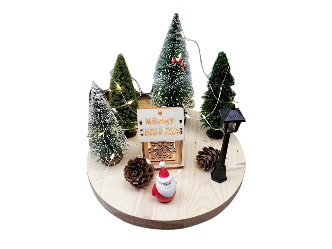 Laxiscreed Fios De Luz De Cobre Com Pinha Natural E 10 Leds Para Decoração De Casa
