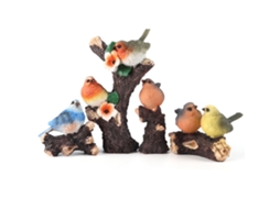4pcs Decoração de Pássaro Resina Alta | S/MARCA