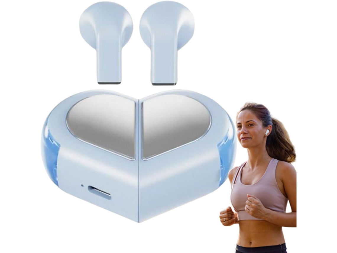 Fones De Ouvido Sem Fio – Em Formato Coração Com Som Alta Fidelidade,