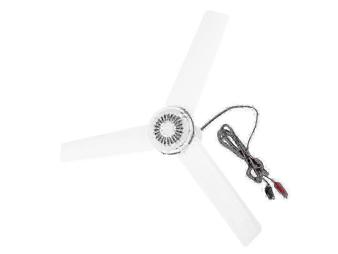 Ventilador De Teto Silencioso 12v Com 19, 6 Polegadas Para Barraca De Camping