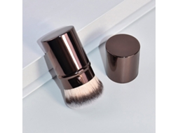 1 Pincel Retrátil Para Blush, Pincel Kabuki Para Base, Pincel Macio E Fofo Para Contorno Em Pó Solto
