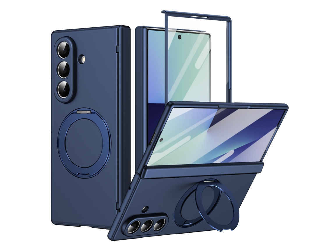 Capa Para Samsung Galaxy Z Fold8 Ultra À Prova De Choque Com Suporte Gertiz (azul)