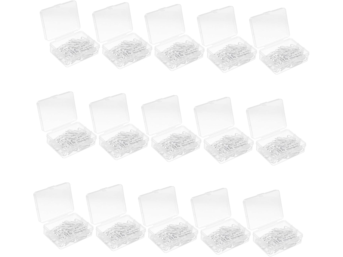 Conjunto de 750 clipes metálicos Padrão para documentos, mesa, escola, ideias, agendas e diários.