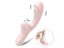 2 Em 1 Vibrador Poderoso Para Lamber A Lngua Para Mulheres (rosa)
