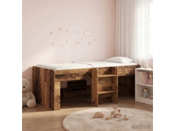 Vidaxl Cama Alta Para Crianças Madeira Antiga 98.5 X 200 Cm