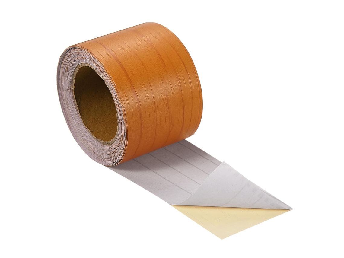 Fita Adesiva com Textura de Madeira, 5 Cm X 10 M, Fita Autoadesiva para Reparo de Rodapés, Portas, CHABERLU
