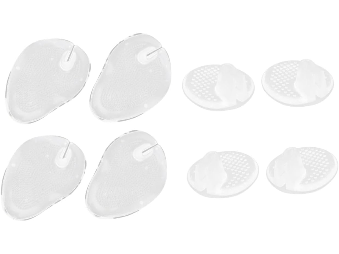Protetores De Dedos Antiderrapantes Silicone, 4 Pares De Protetores, Reduzem O Atrito E Protegem Em Sandálias De Tiras