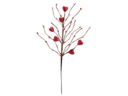Laxiscreed Pack De 5 Ramos De Flores Em Corações Vermelhos Para O Dia Dos Namorados