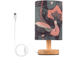 Luminária de cabeça USB com design de flamingo da Frodotgv para crianças, pequena, ideal para mesas, varandas e para