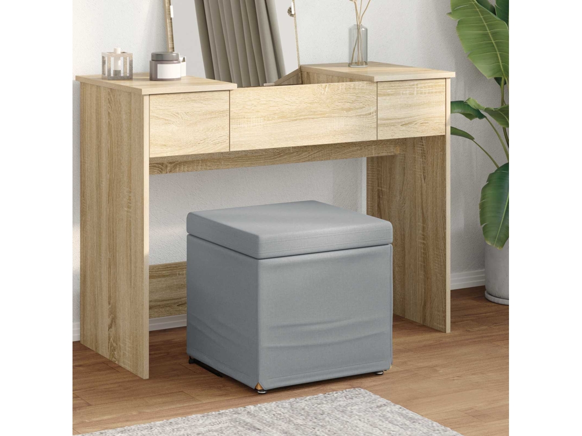 Vidaxl Banqueta Cinzento-claro 41 X 41 X 40 Cm